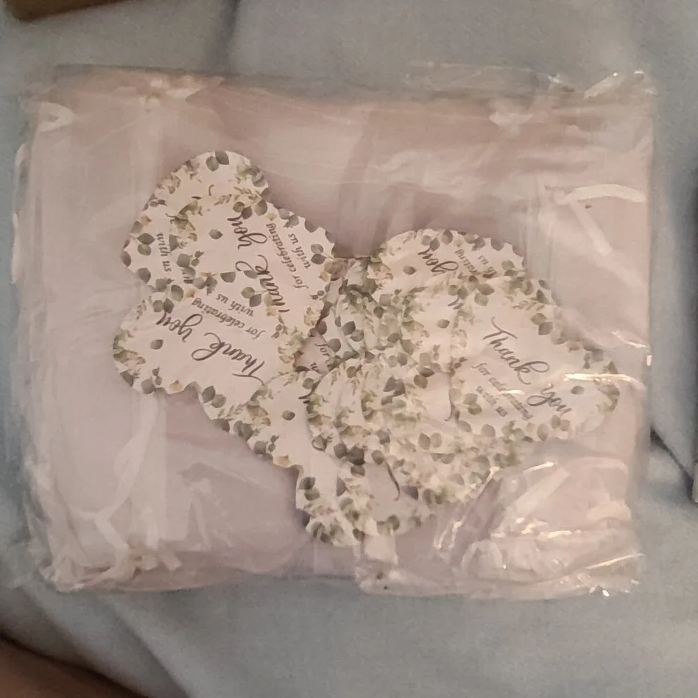 Botanical Wedding Favor Set: White Pots, Cups, Twine, Favor Boxes, Tags, Bags